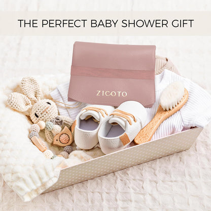 Beautiful Baby Diaper Changing Mat Made of Vegan Leather - Soft & Foldable