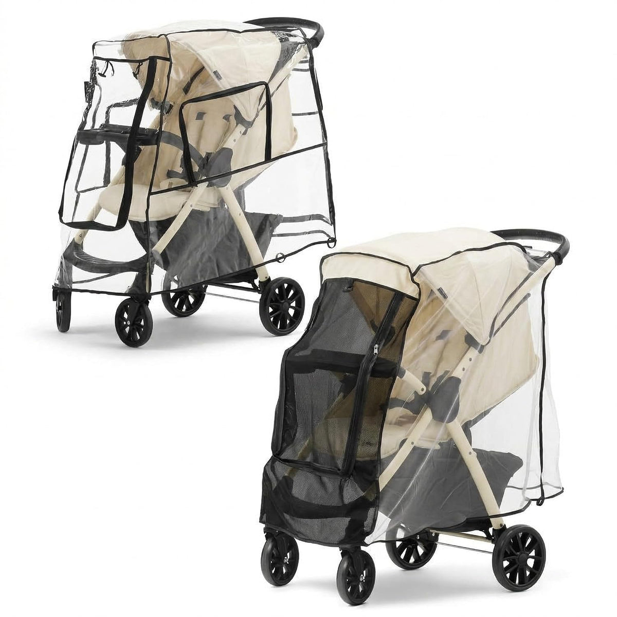 Stroller Sunshade & Rain Cover-Protects Your Baby- Sun Rain Wind Dust Snow