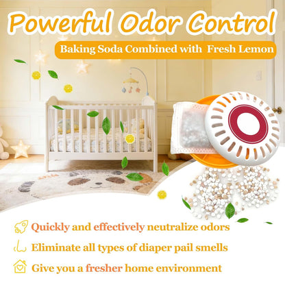 12 PCS Lemon-Scented Deodorizer for Arm & Hammer Puck Cartridge
