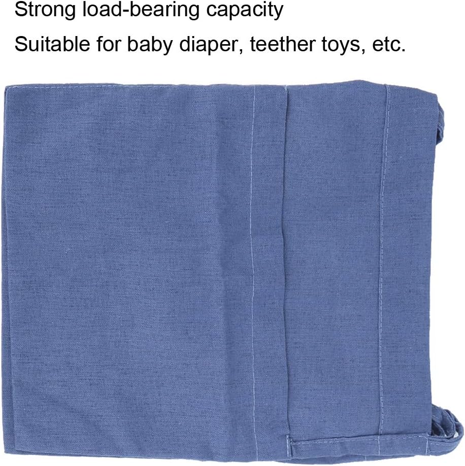 Diaper Caddy, Crib Toys Hanging 2 Pockets Diaper Nursery Organizer Baby Bedside Hanging Storage Bag Diaper Caddy Organizer for Baby Cribs and Toys, Clothing, 19.5x11.2in