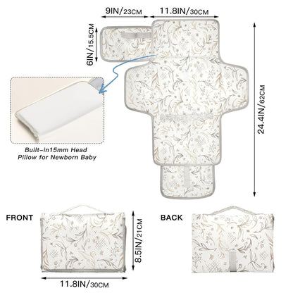 Leaves Portable Diaper Changing Pad Waterproof Changing Pads