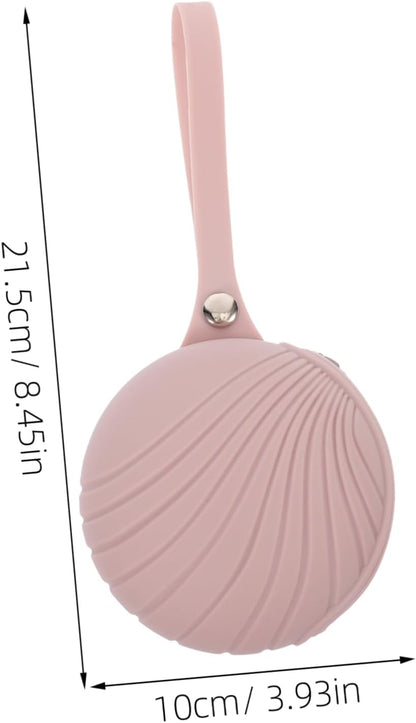 Pacifier Pouch Case Bag Sturdy Zipper Silicone Material Pacifier Holder for Mom Compact Storage for