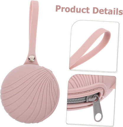 Pacifier Pouch Case Bag Sturdy Zipper Silicone Material Pacifier Holder for Mom Compact Storage for