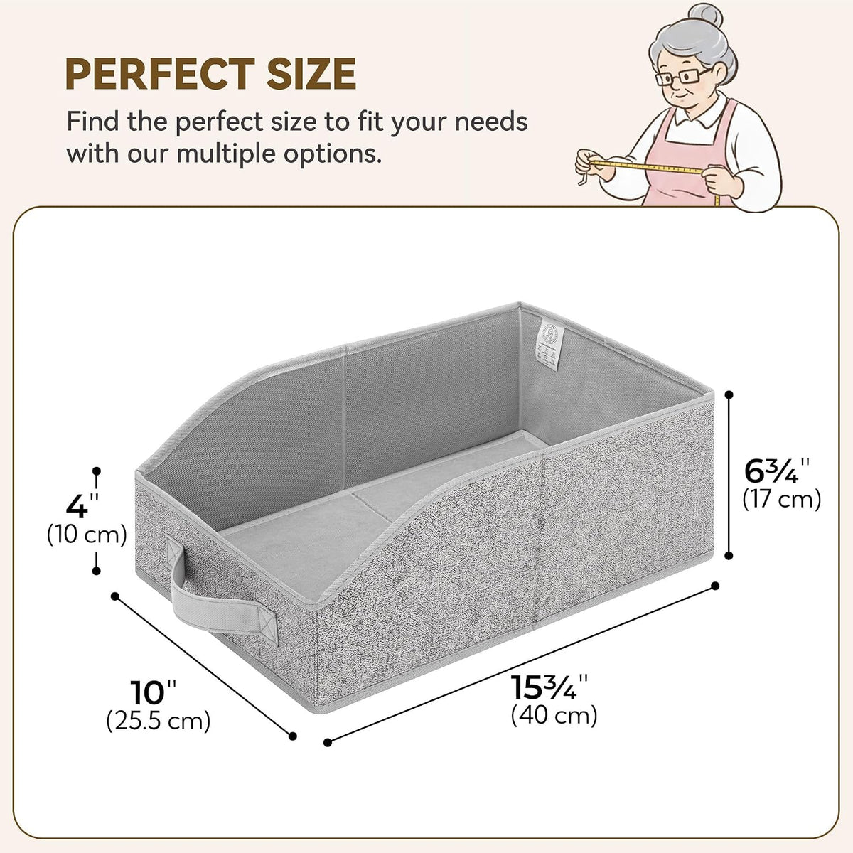 Closet Organizers, 10"Lx15¾"Wx6¾"H Pearl White, 6-Pack