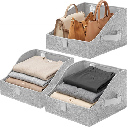 Closet Organizers, 10"Lx15¾"Wx6¾"H Pearl White, 6-Pack