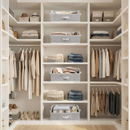 Closet Organizers, 10"Lx15¾"Wx6¾"H Pearl White, 6-Pack
