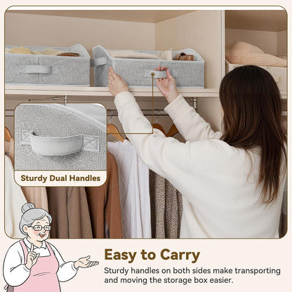 Closet Organizers, 10"Lx15¾"Wx6¾"H Pearl White, 6-Pack