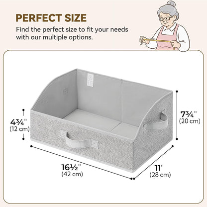 Closet Organizers, 10"Lx15¾"Wx6¾"H Pearl White, 6-Pack