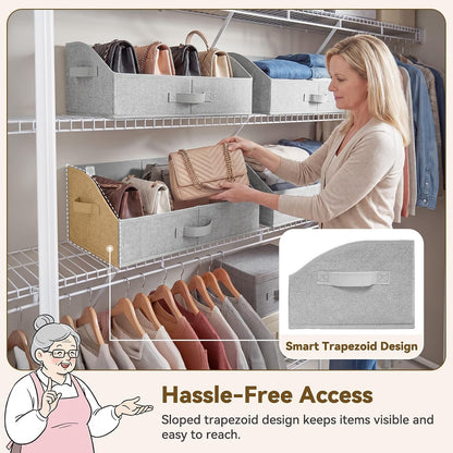 Closet Organizers, 10"Lx15¾"Wx6¾"H Pearl White, 6-Pack