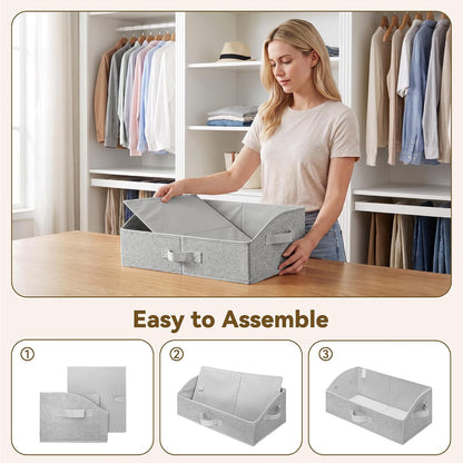 Closet Organizers, 10"Lx15¾"Wx6¾"H Pearl White, 6-Pack
