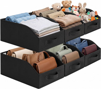 Closet Organizers, 10"Lx15¾"Wx6¾"H Pearl White, 6-Pack
