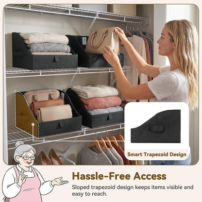 Closet Organizers, 10"Lx15¾"Wx6¾"H Pearl White, 6-Pack