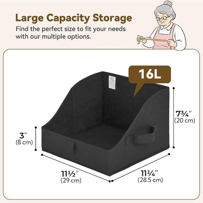 Closet Organizers, 10"Lx15¾"Wx6¾"H Pearl White, 6-Pack