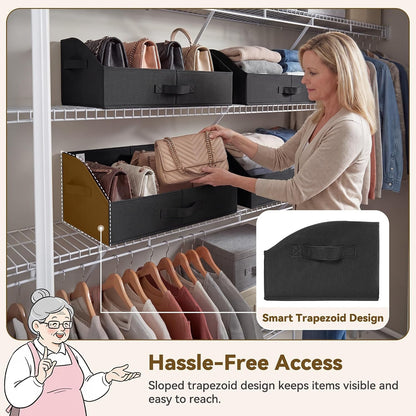 Closet Organizers, 10"Lx15¾"Wx6¾"H Pearl White, 6-Pack
