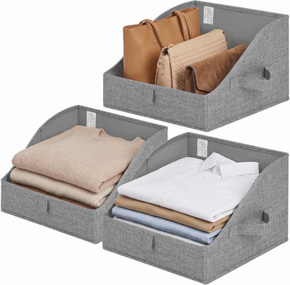Closet Organizers, 10"Lx15¾"Wx6¾"H Pearl White, 6-Pack