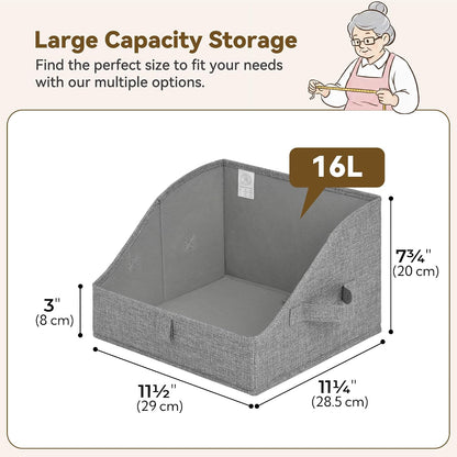 Closet Organizers, 10"Lx15¾"Wx6¾"H Pearl White, 6-Pack