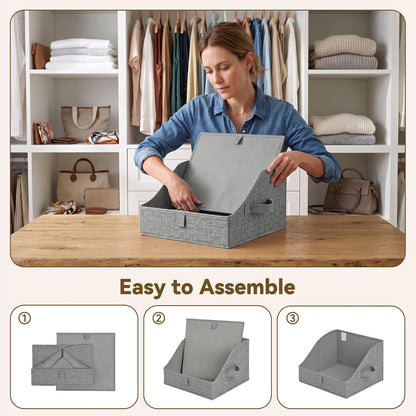 Closet Organizers, 10"Lx15¾"Wx6¾"H Pearl White, 6-Pack