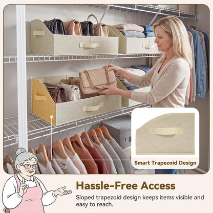 Closet Organizers, 10"Lx15¾"Wx6¾"H Pearl White, 6-Pack
