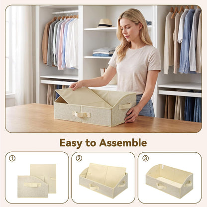 Closet Organizers, 10"Lx15¾"Wx6¾"H Pearl White, 6-Pack