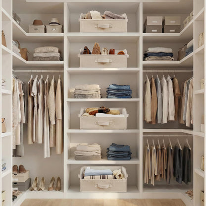 Closet Organizers, 10"Lx15¾"Wx6¾"H Pearl White, 6-Pack