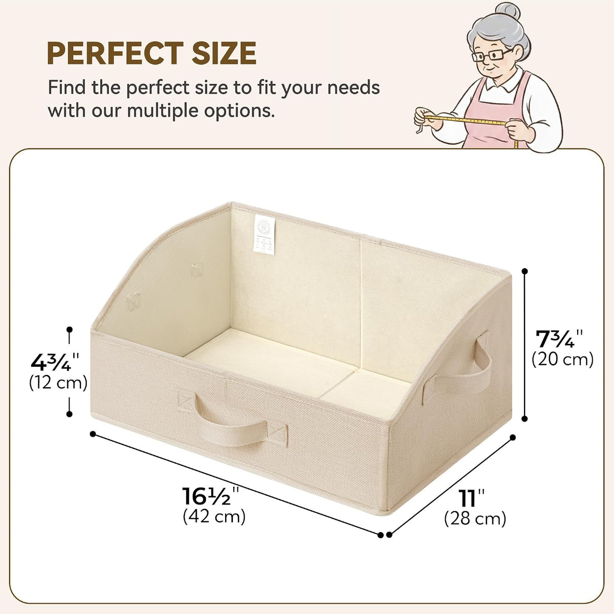 Closet Organizers, 10"Lx15¾"Wx6¾"H Pearl White, 6-Pack