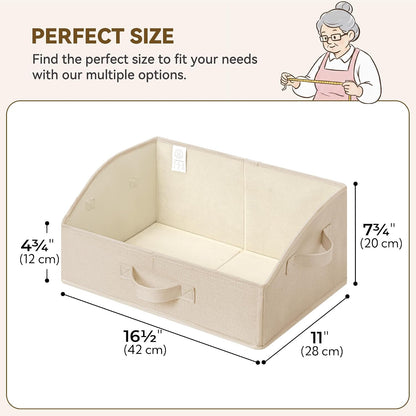 Closet Organizers, 10"Lx15¾"Wx6¾"H Pearl White, 6-Pack