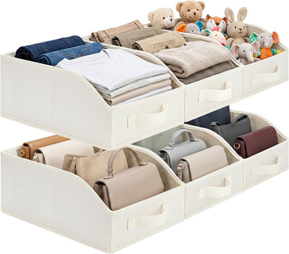 Closet Organizers, 10"Lx15¾"Wx6¾"H Pearl White, 6-Pack