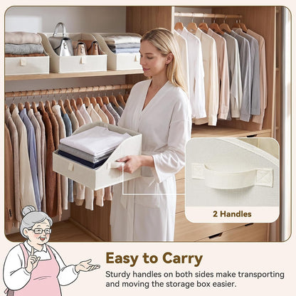Closet Organizers, 10"Lx15¾"Wx6¾"H Pearl White, 6-Pack