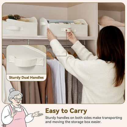 Closet Organizers, 10"Lx15¾"Wx6¾"H Pearl White, 6-Pack