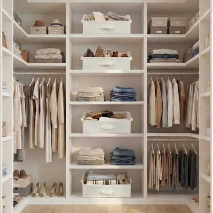 Closet Organizers, 10"Lx15¾"Wx6¾"H Pearl White, 6-Pack