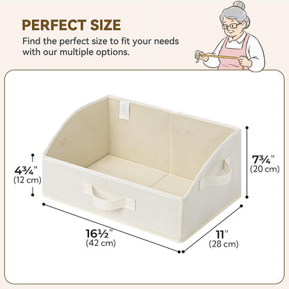 Closet Organizers, 10"Lx15¾"Wx6¾"H Pearl White, 6-Pack