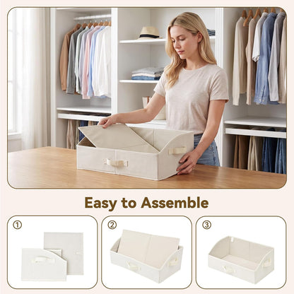 Closet Organizers, 10"Lx15¾"Wx6¾"H Pearl White, 6-Pack