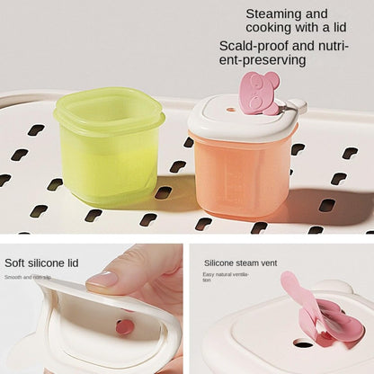 Silicone food freezer tray, storage container with lid and tray