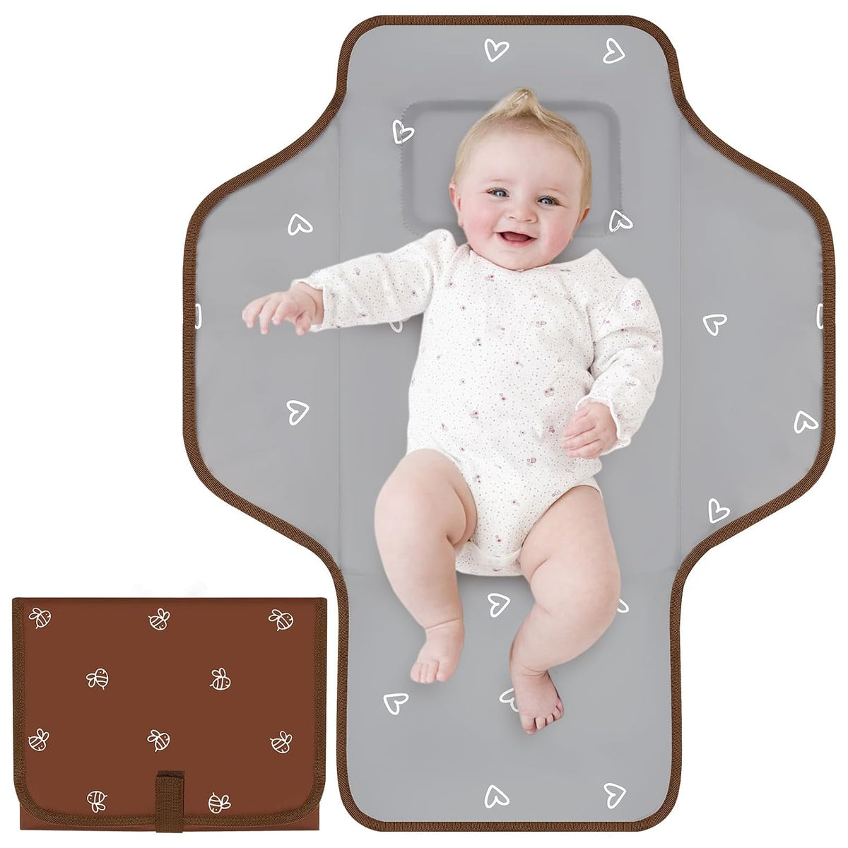 Portable Diaper Changing Pad Travel, Waterproof Baby Changing Mat