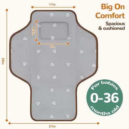 Portable Diaper Changing Pad Travel, Waterproof Baby Changing Mat