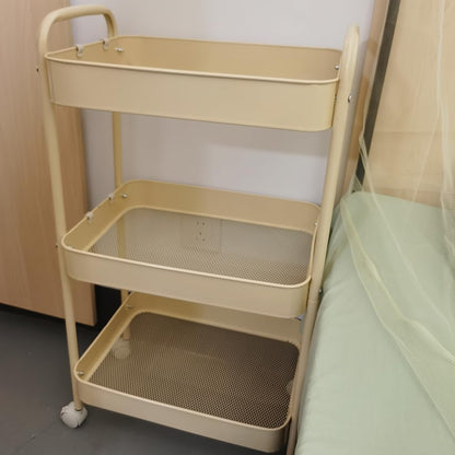 Baby Diaper Caddy Organizer Cart - Multifunction 3 Tier Rolling Cart Lightweight Utility Baby Essentials for Nursery Storage Mobile Utility Cart for Nursery, Kitchen, Bathroom, Craft Room