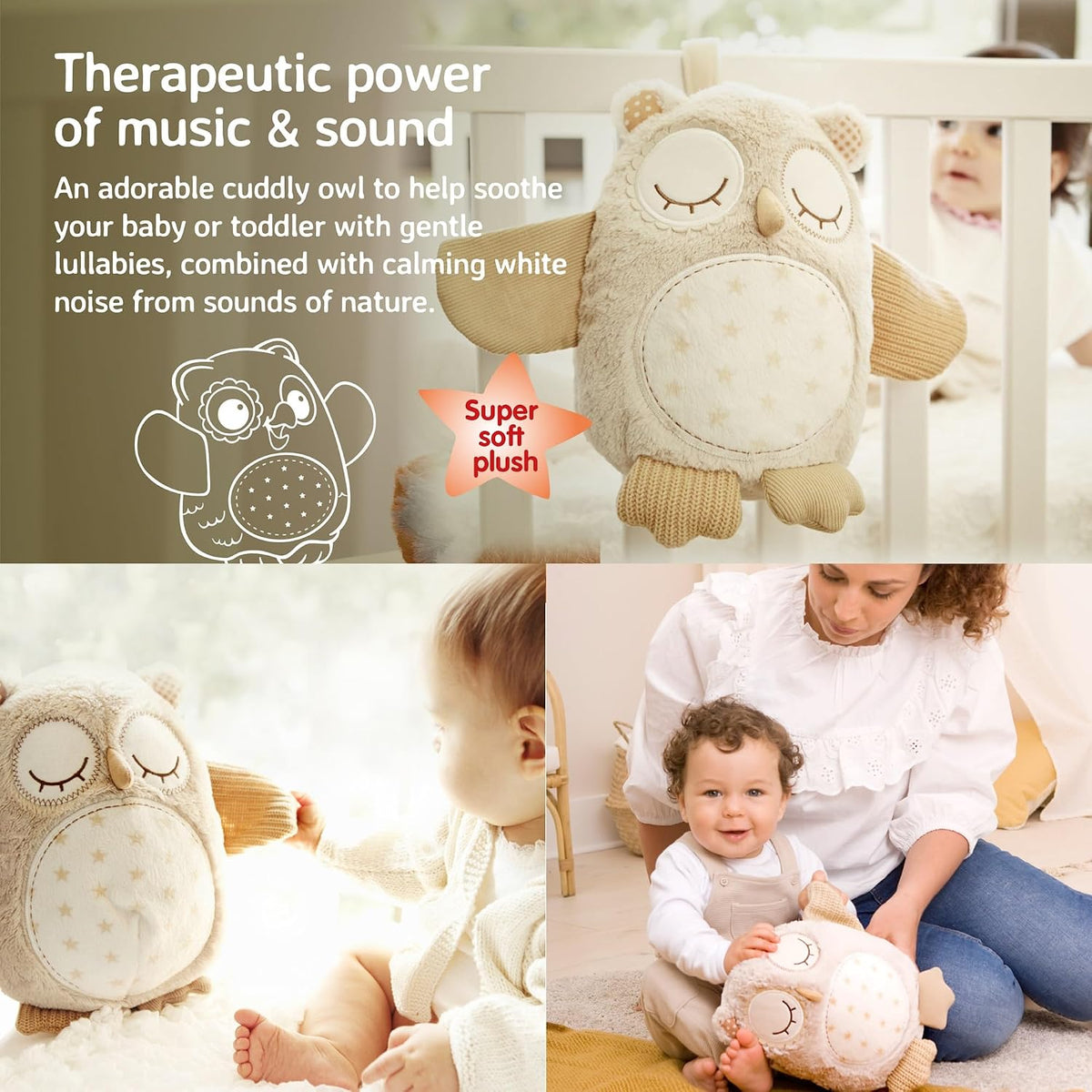 Sound Machine with White Noise Soothing Sounds | Adjustable Settings & Auto-Shutoff | Ideal for Travel | Sleep Sheep On The Go