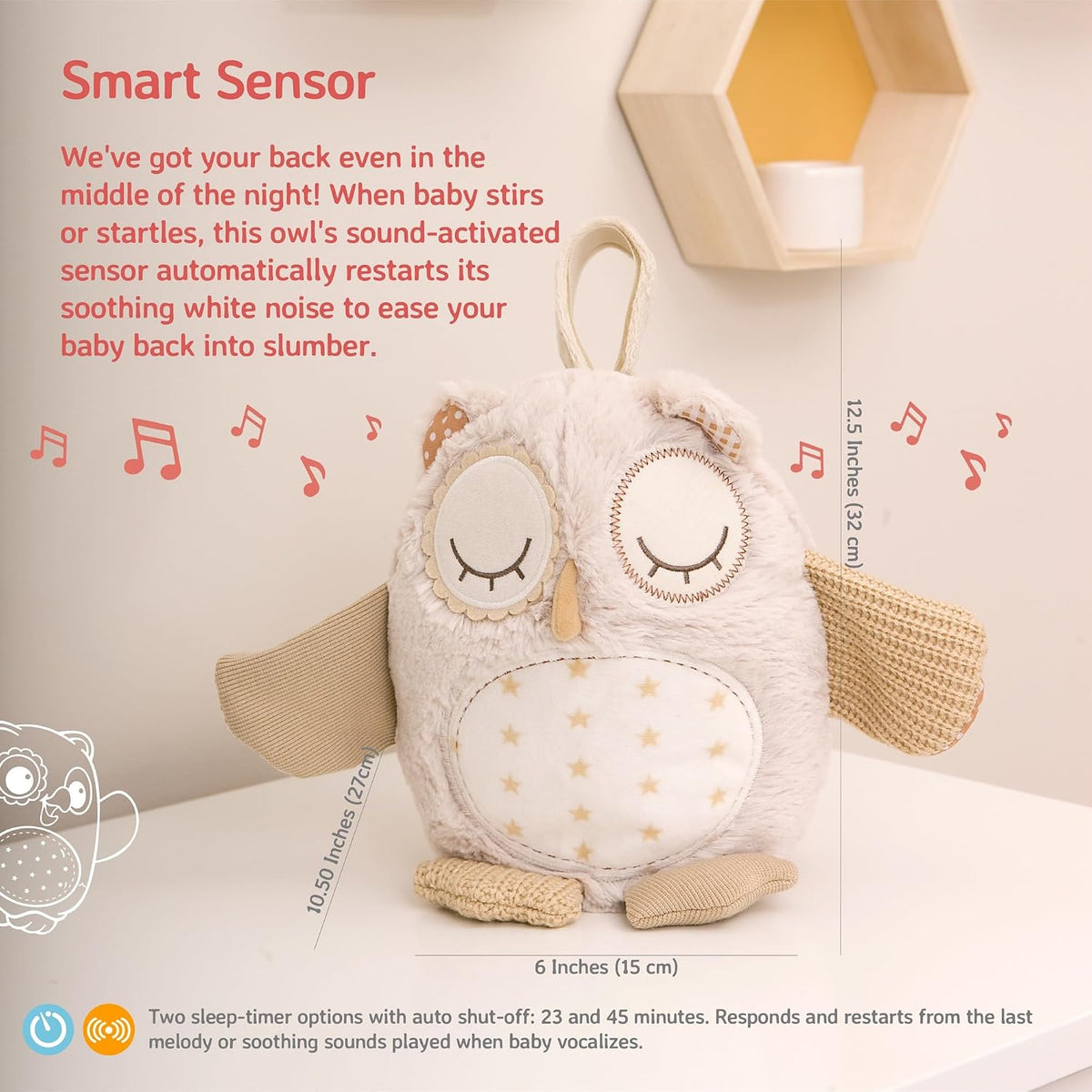 Sound Machine with White Noise Soothing Sounds | Adjustable Settings & Auto-Shutoff | Ideal for Travel | Sleep Sheep On The Go