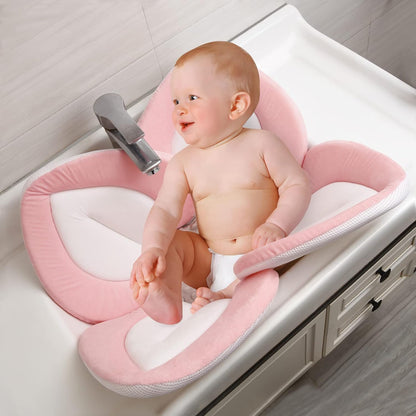 Baby Bath Pad & Baby Bath Rinse Cup
