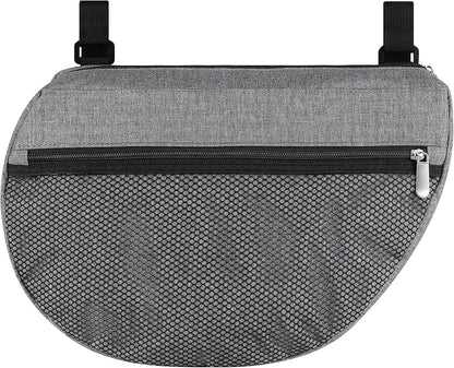Insulated Side Sling Stroller Saddle Bag Organizer, Universal Stroller Organizer, Stroller Bag Caddy Organizer, Grey