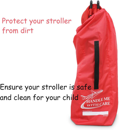 Stroller Travel Bag for Airplane, for Single Umbrella Strollers, Red