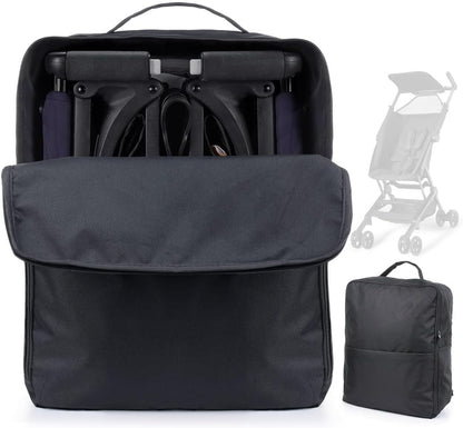 Stroller Travel Bag, Lightweight Foldable Stroller Backpack for Airplane, Stroller Travel Storage Bag with Padded Handle, Water-Repellent Carrier for Gate Check, Universal Fit.