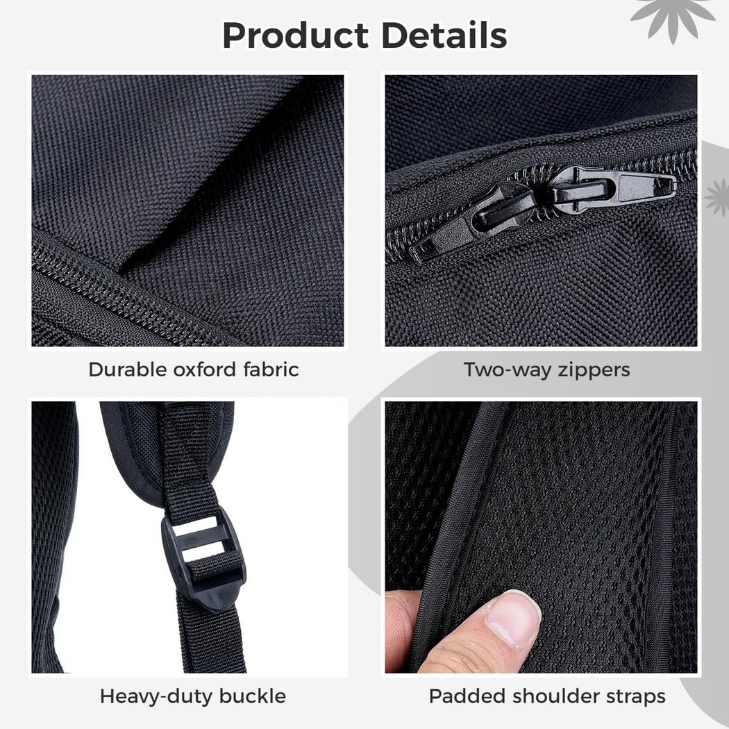 Stroller Travel Bag, Lightweight Foldable Stroller Backpack for Airplane, Stroller Travel Storage Bag with Padded Handle, Water-Repellent Carrier for Gate Check, Universal Fit.