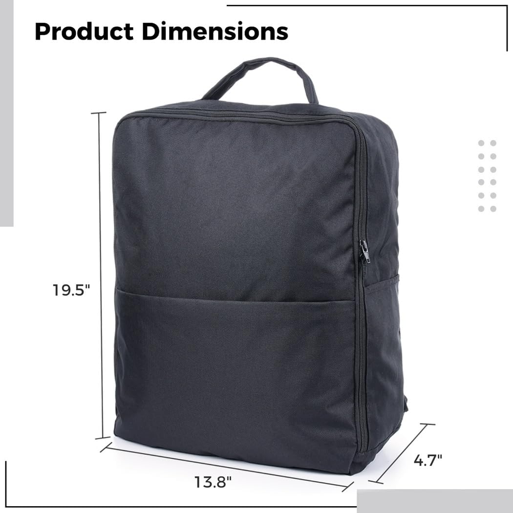 Stroller Travel Bag, Lightweight Foldable Stroller Backpack for Airplane, Stroller Travel Storage Bag with Padded Handle, Water-Repellent Carrier for Gate Check, Universal Fit.