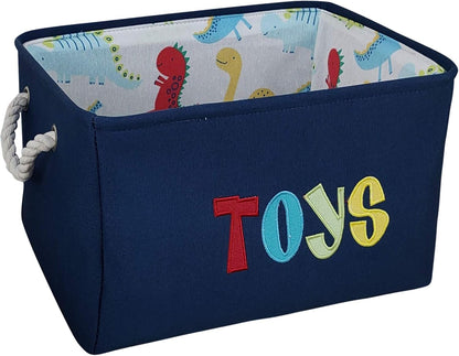 Rectangular Storage Basket Collapsible Organizer Bin Waterproof Toy Box for Organizing Home/Dorm/Kitchen/Pet/Office/Closet/Shelf/Gift Baskets