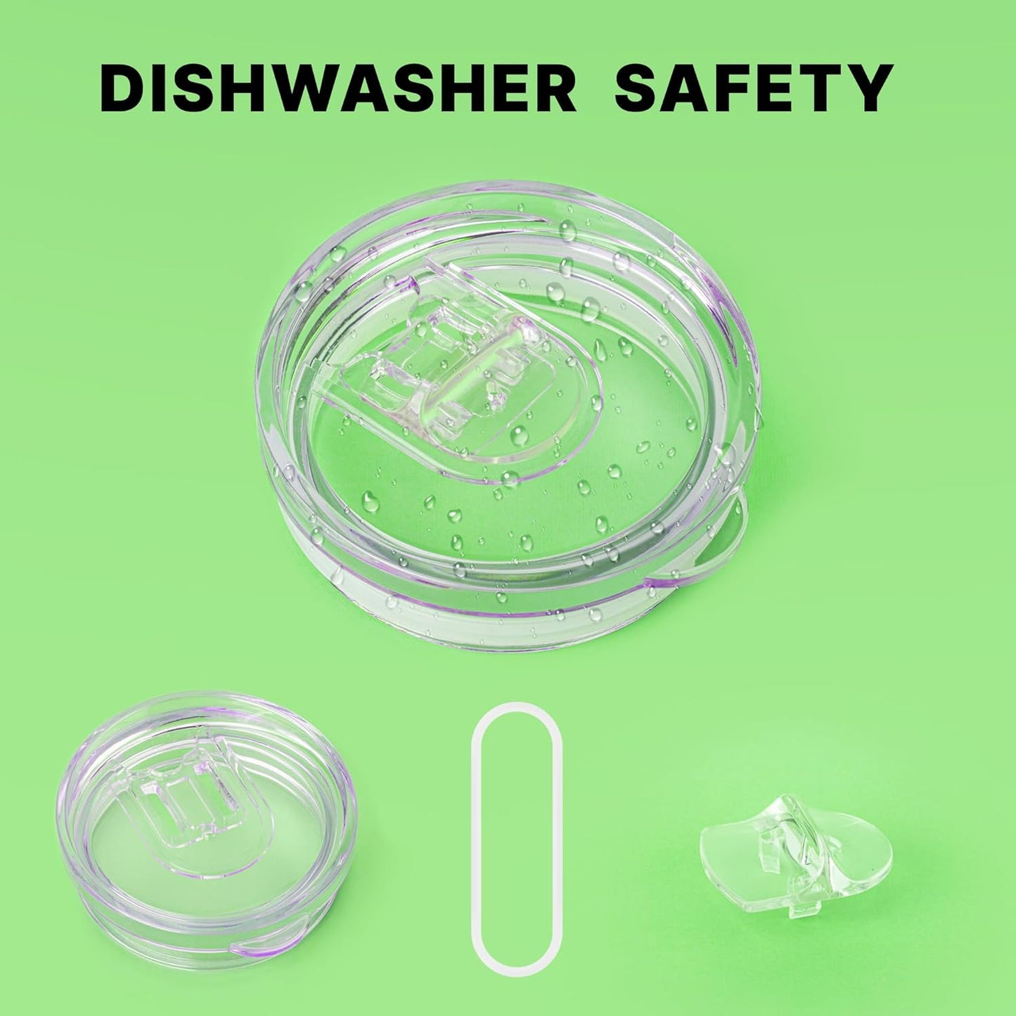 Skinny Tumbler Replacement Lid | Replacement Lid Fits for Skinny Tumbler 2.73-2.75 inches in diameter, 2 Pack Splash Resistant Lids Sliding Covers (2 Pack)