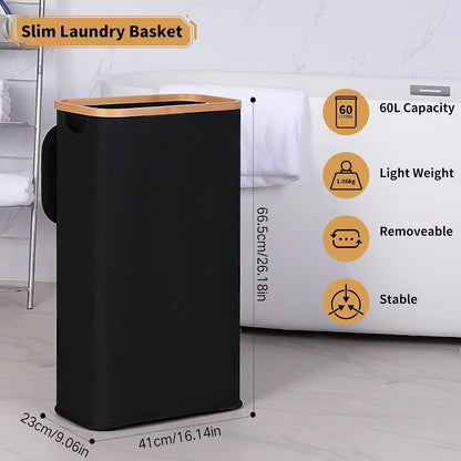 Laundry Hamper with Lid,110L Laundry Basket with Mesh Bags,Beige