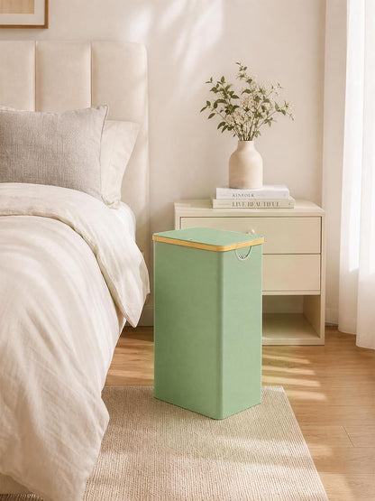 Laundry Hamper with Lid,110L Laundry Basket with Mesh Bags,Beige