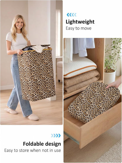 Laundry Hamper with Lid,110L Laundry Basket with Mesh Bags,Beige