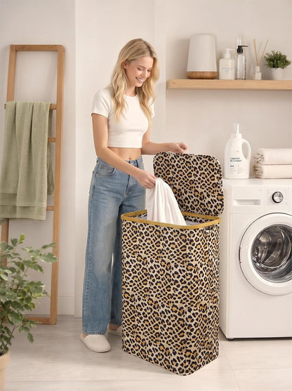 Laundry Hamper with Lid,110L Laundry Basket with Mesh Bags,Beige